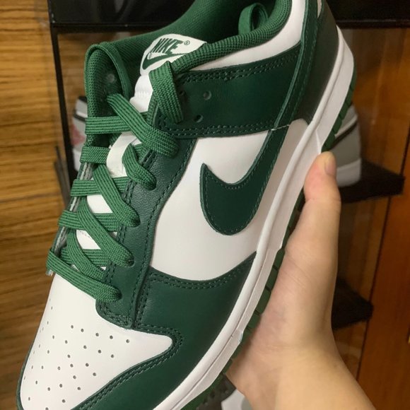 Nike Dunk Low Varsity Green tide joker leisure Low help GS white Green sneakers - Picture 3 of 8